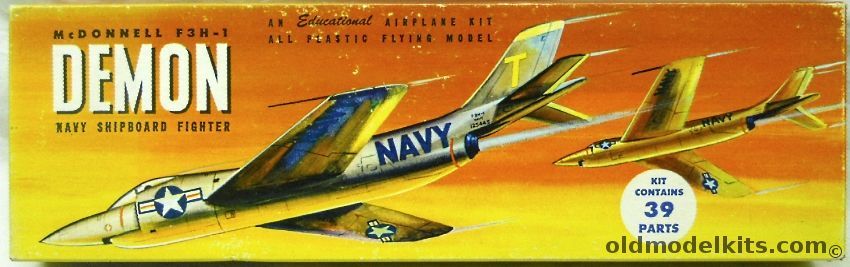 Hobby-Time 1/45 McDonnell F3H-1 Demon Shipboard Interceptor - (F3H1), 2003 plastic model kit